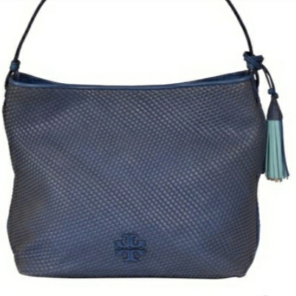 Tory Burch Thea Woven Shoulder Bag - Picture 2 of 14